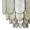 Hello Honey® 14" Round 4-Tier Capiz & Metal Flush Mount Ceiling Light